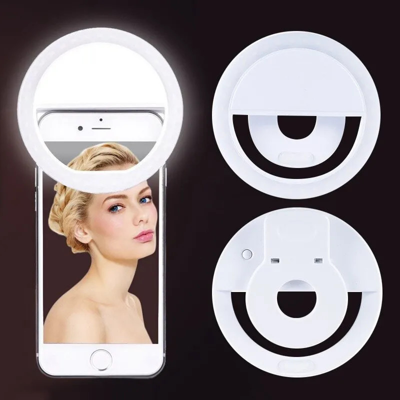 Photography Lighting Patterns - USB Rechargeable LED Selfie Ring Light
