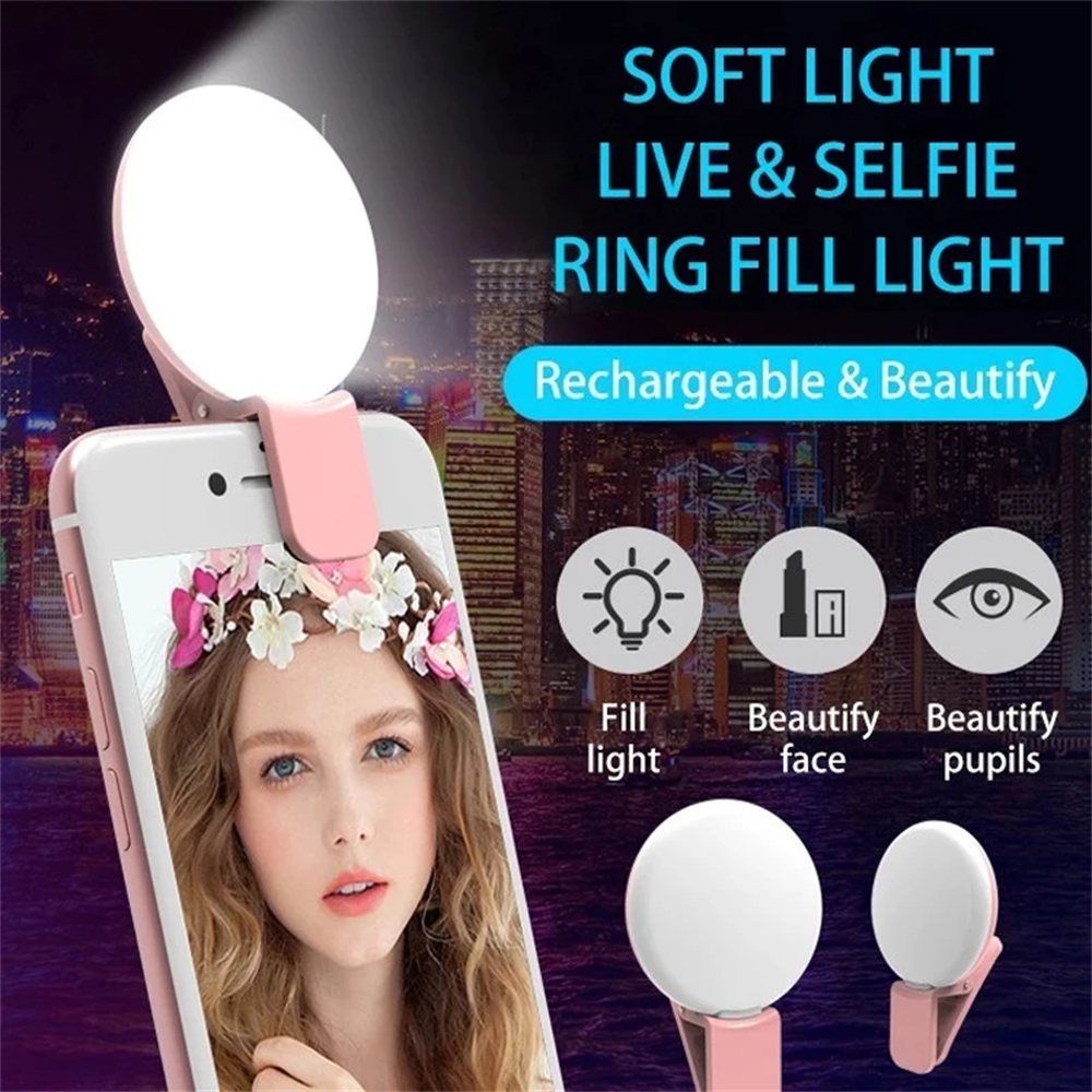 Photography Lighting Patterns - Portable Ring Light Clip Portable Mobile