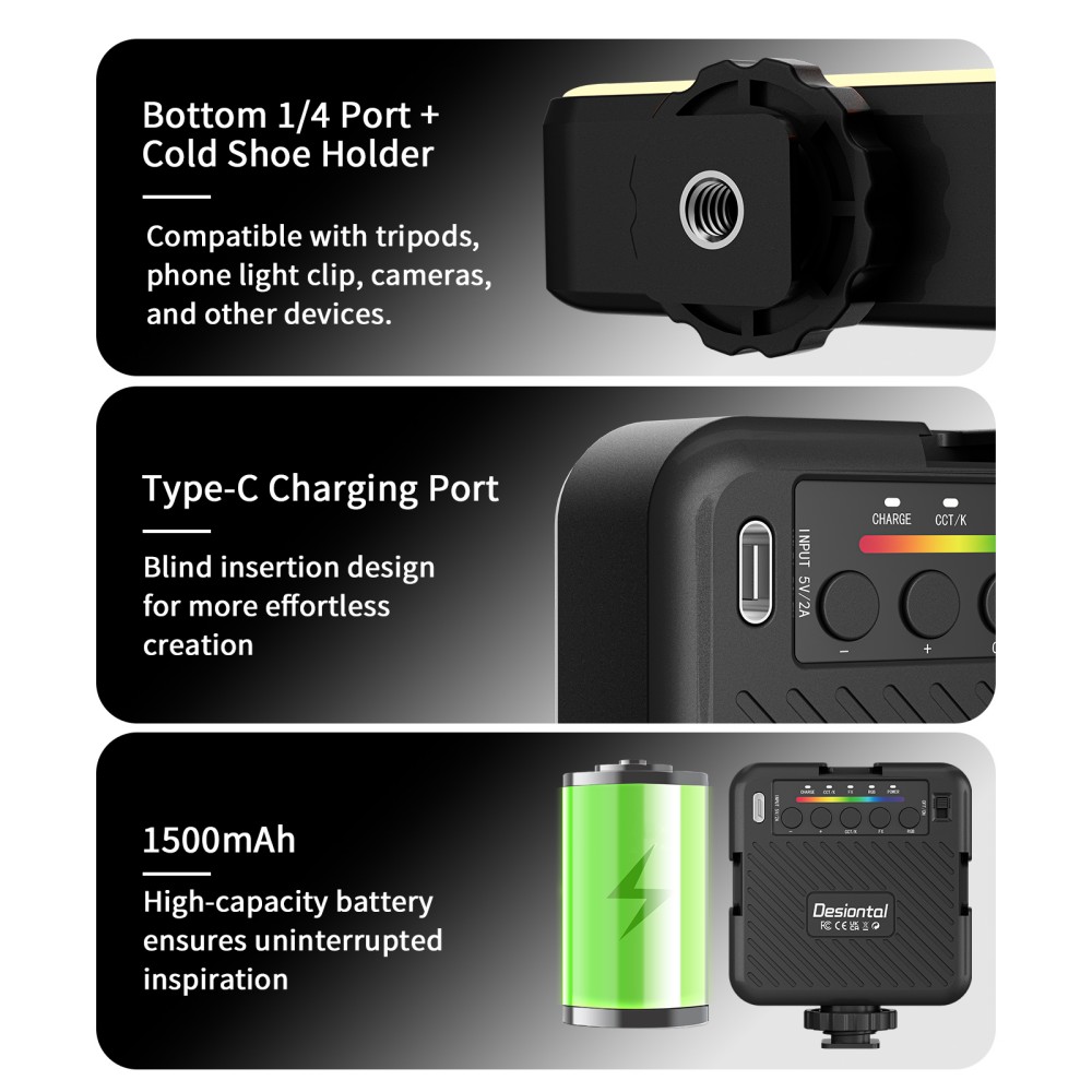 Mini Pocket Full Colour RGB Fi - Photography Lighting Brand บทวิจารณ์และราคา