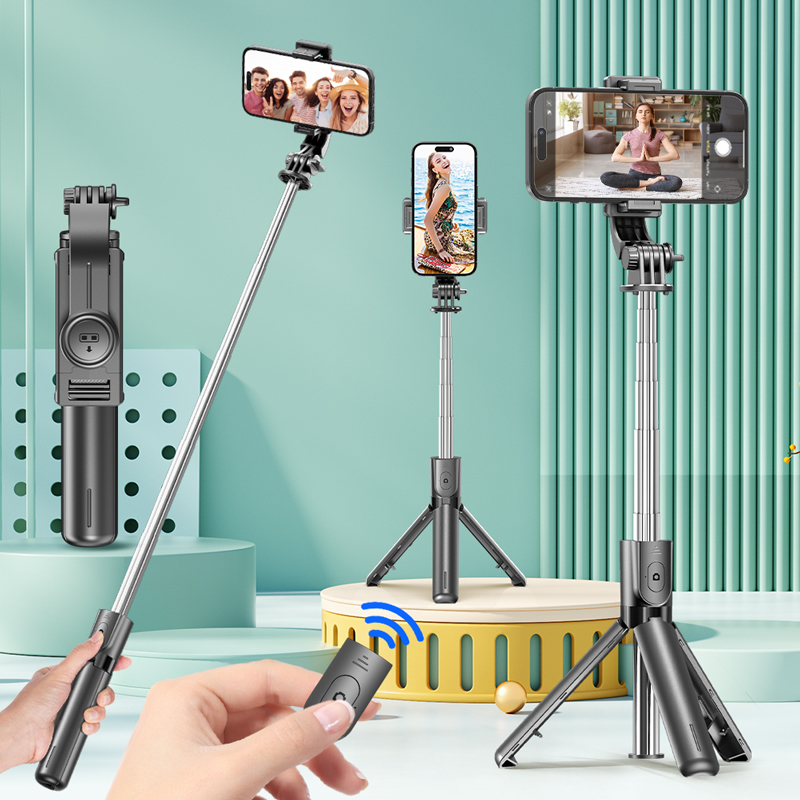 Selfie Stick Tripod with Detac - Photography Video Lighting Kit With Adjustable Tripod Stand บทวิจารณ์และราคา