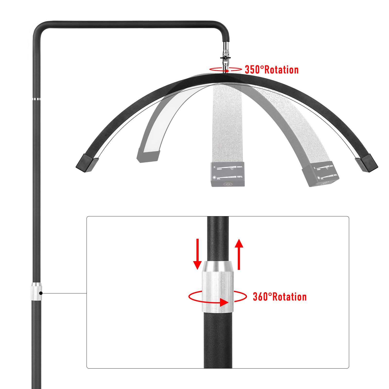 Fosoto Multi-directional Ring  - Photography Lighting Direction บทวิจารณ์และราคา
