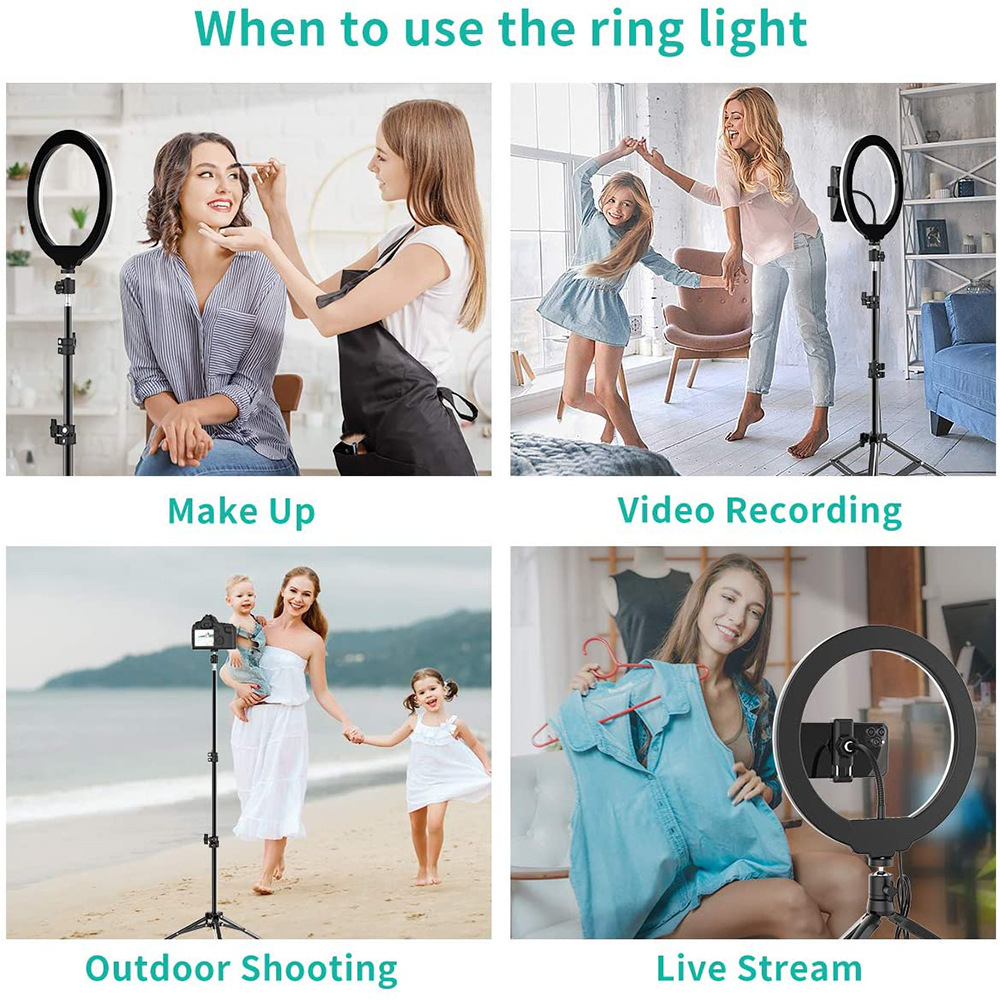 Phone Live Ring Light 10 Inch  - Photography Lighting Patterns บทวิจารณ์และราคา