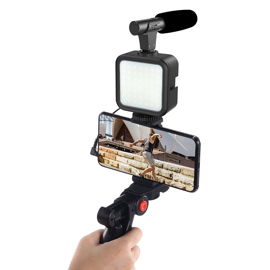 Smartphone Vlogging Kit Video  - Photography Video Lighting Kit With Adjustable Tripod Stand บทวิจารณ์และราคา