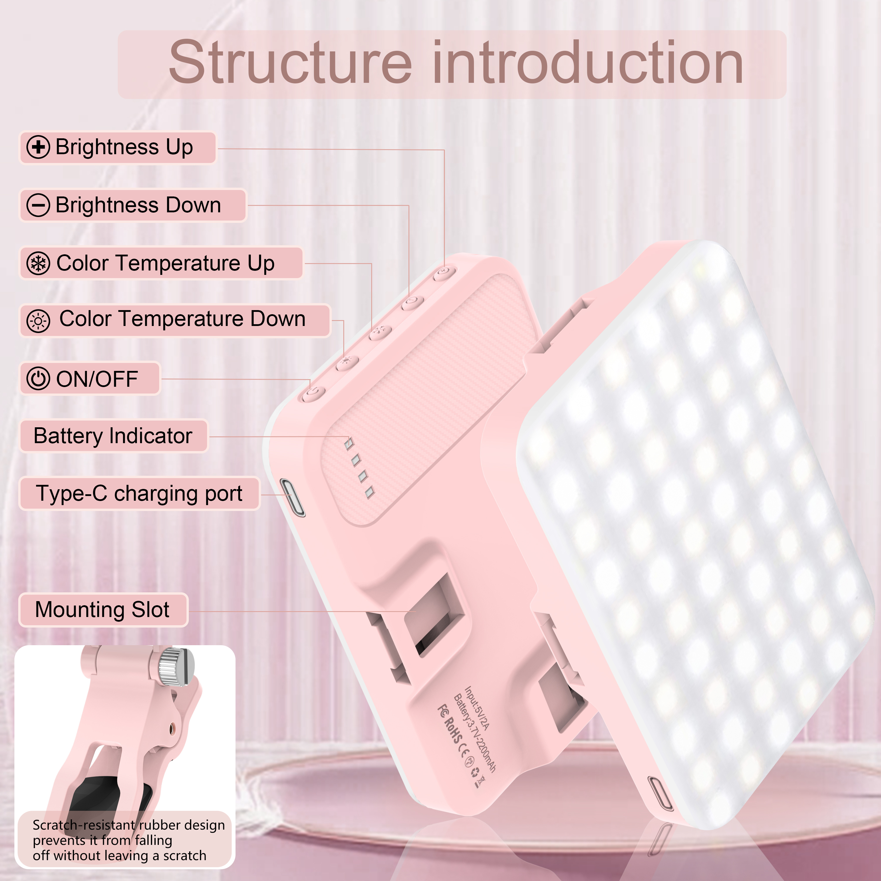 LED Selfie Light 60 High Power - Photography Lighting Patterns บทวิจารณ์และราคา