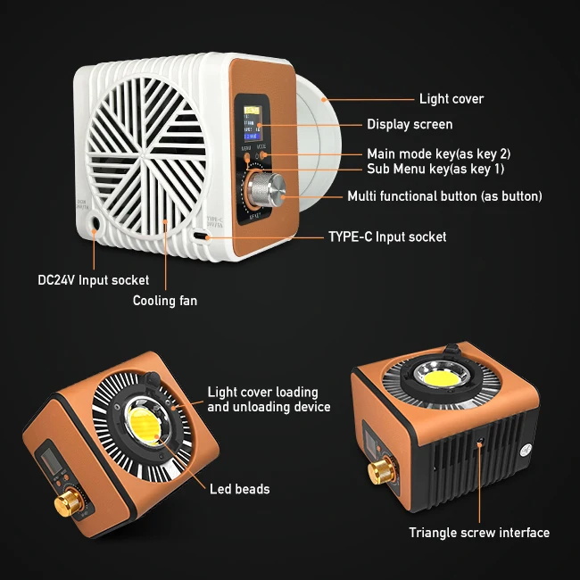 YIDOBLO ZE-150BI COB Video Lig - Photography Lighting App บทวิจารณ์และราคา