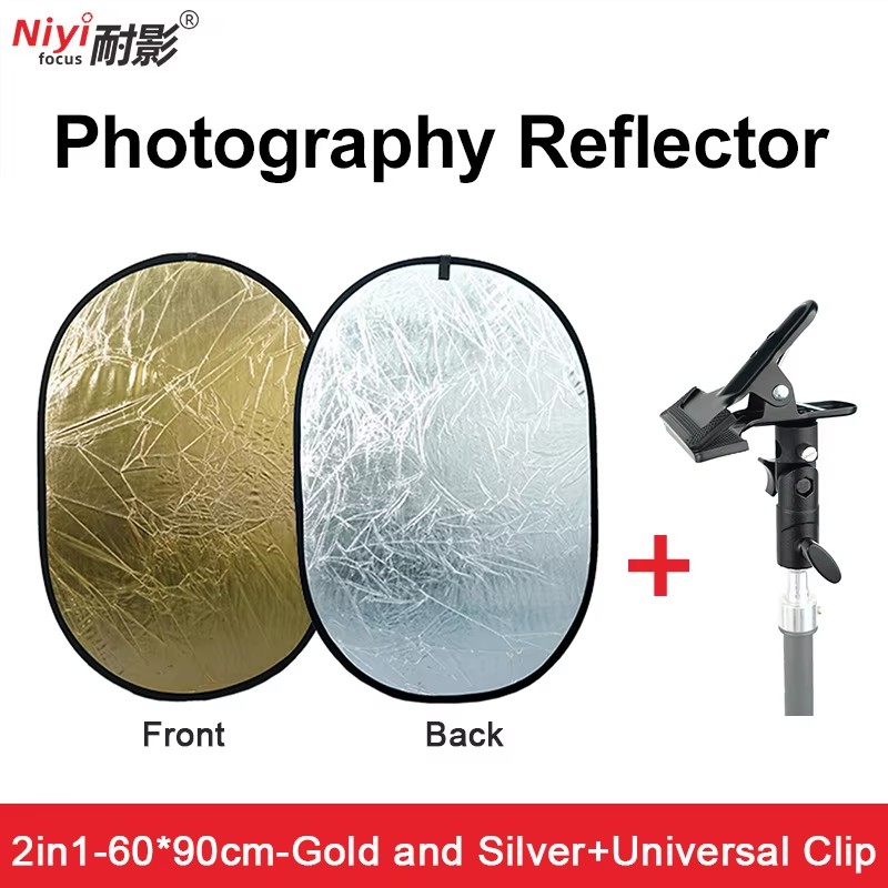 2in1 Round Portable Reflector  - Photography Lighting Reflectors บทวิจารณ์และราคา