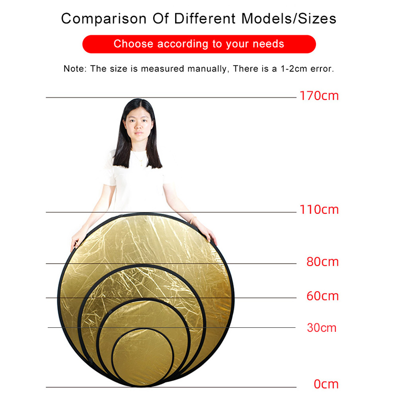 2in1 Round Portable Reflector  - Photography Lighting Reflectors บทวิจารณ์และราคา