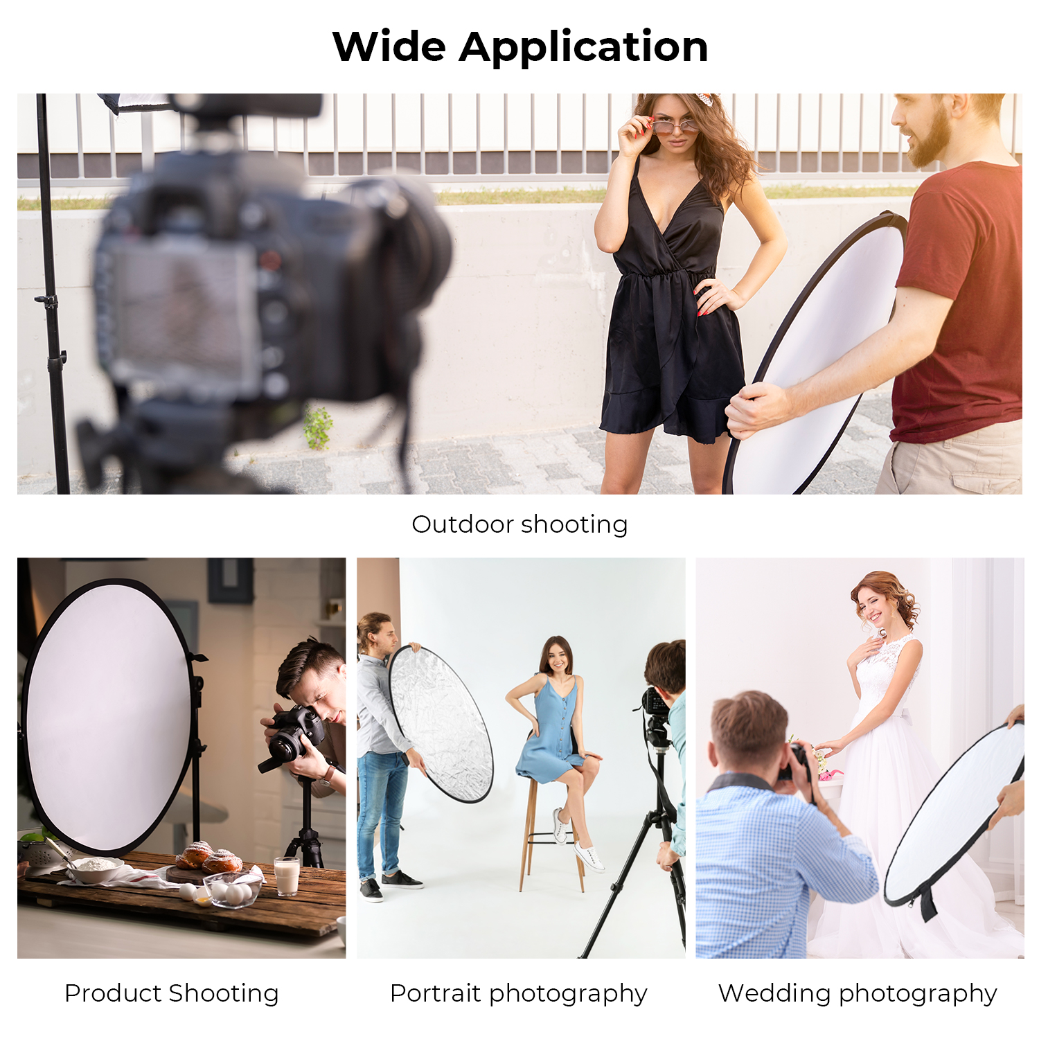 K&F CONCEPT 56/80/110cm 5-in-1 - Photography Lighting Reflectors บทวิจารณ์และราคา