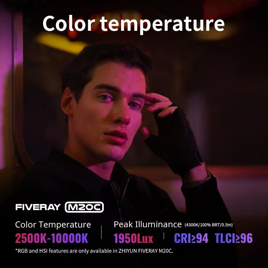 ZHIYUN FIVERAY M20C RGB M20 Bi - Photography Lighting App บทวิจารณ์และราคา