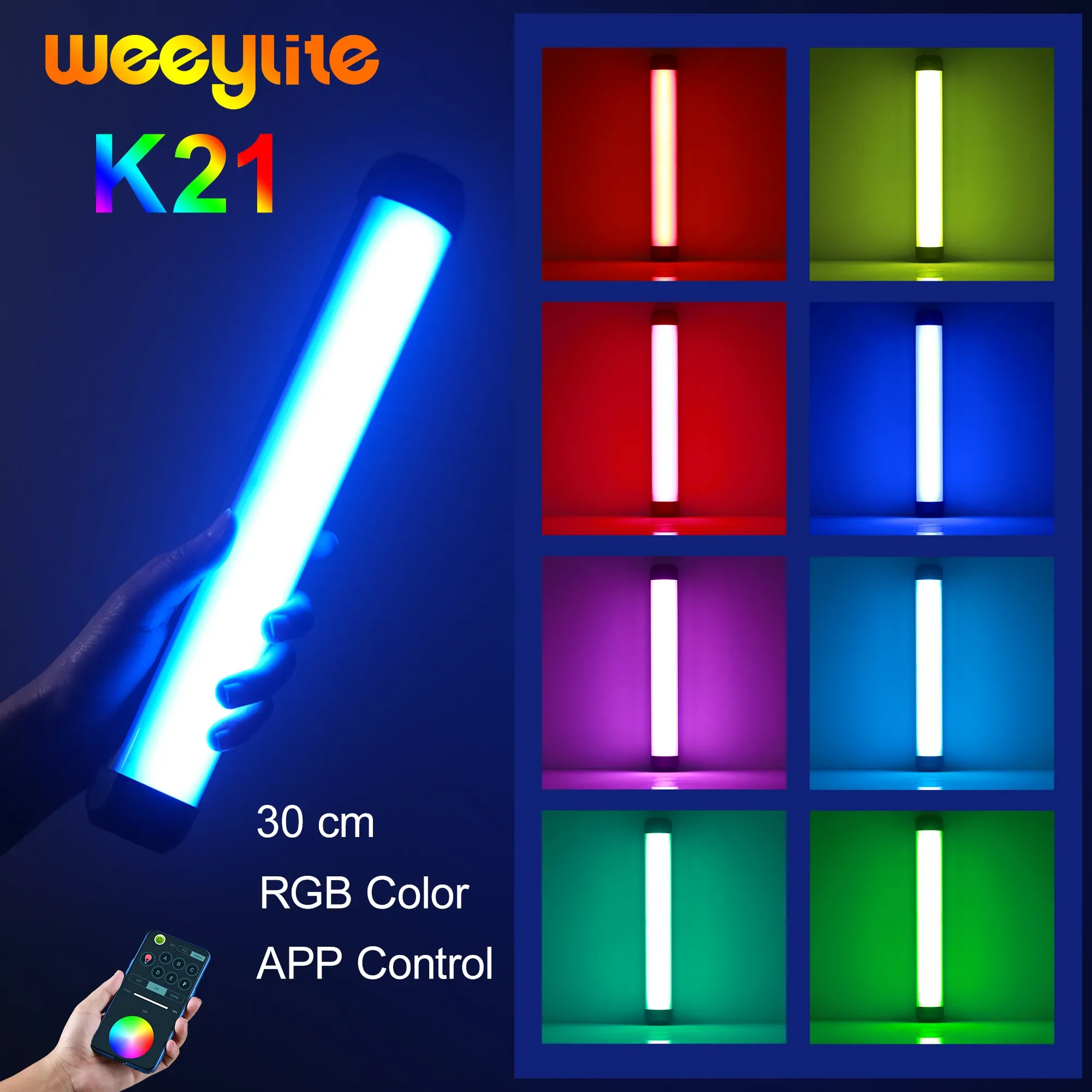 Weeylite K21 8W Photography li - Photography Lighting App บทวิจารณ์และราคา