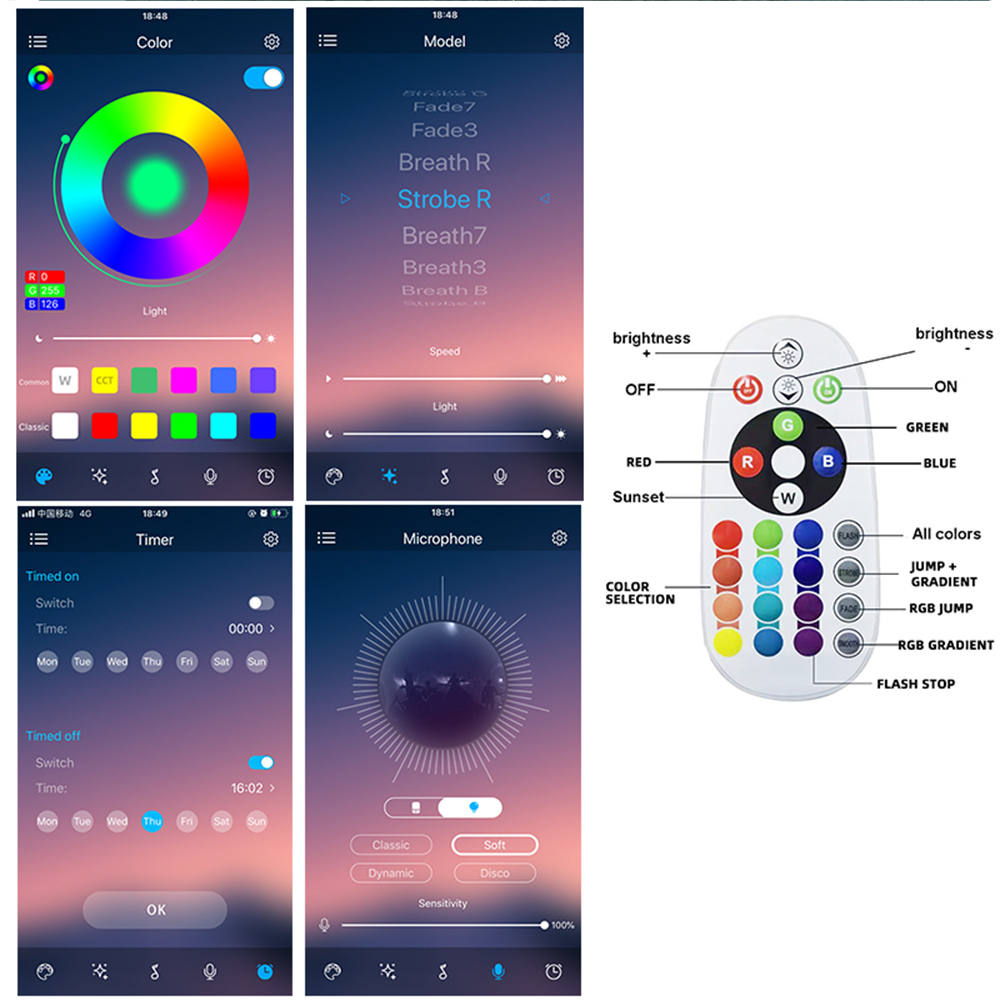 Tuya Smart Sunset Lamp Night L - Photography Lighting App บทวิจารณ์และราคา