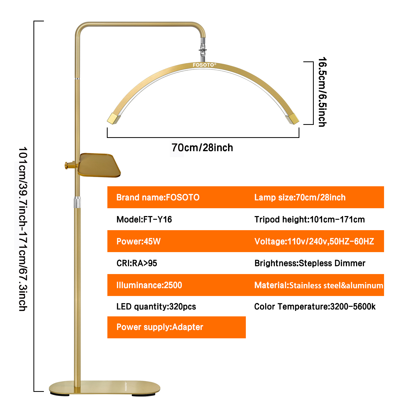 Fosoto Multi-directional Half- - Photography Lighting Direction บทวิจารณ์และราคา