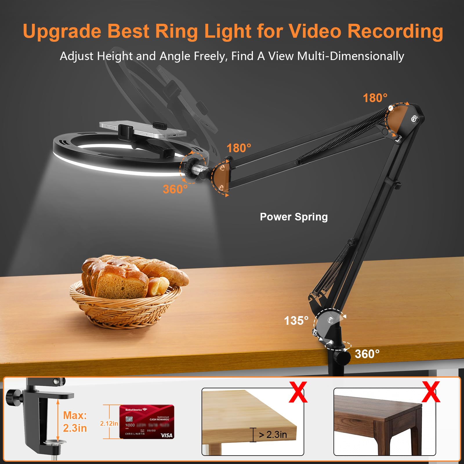 Nice Overhead Tripod With Ring - Photography Lighting Patterns บทวิจารณ์และราคา