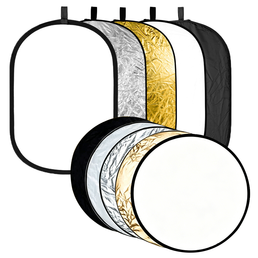 60/80/110CM 5-in-1 Collapsible - Photography Lighting Reflectors บทวิจารณ์และราคา
