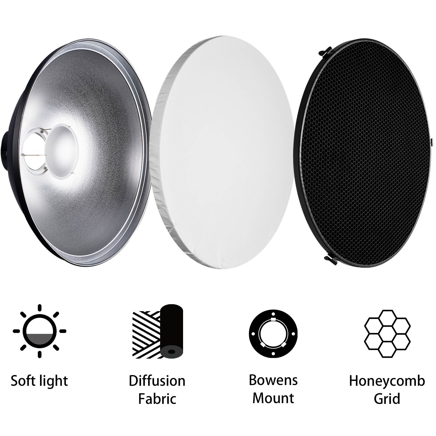 Selens 70cm Silver/White Inter - Photography Lighting Reflectors บทวิจารณ์และราคา