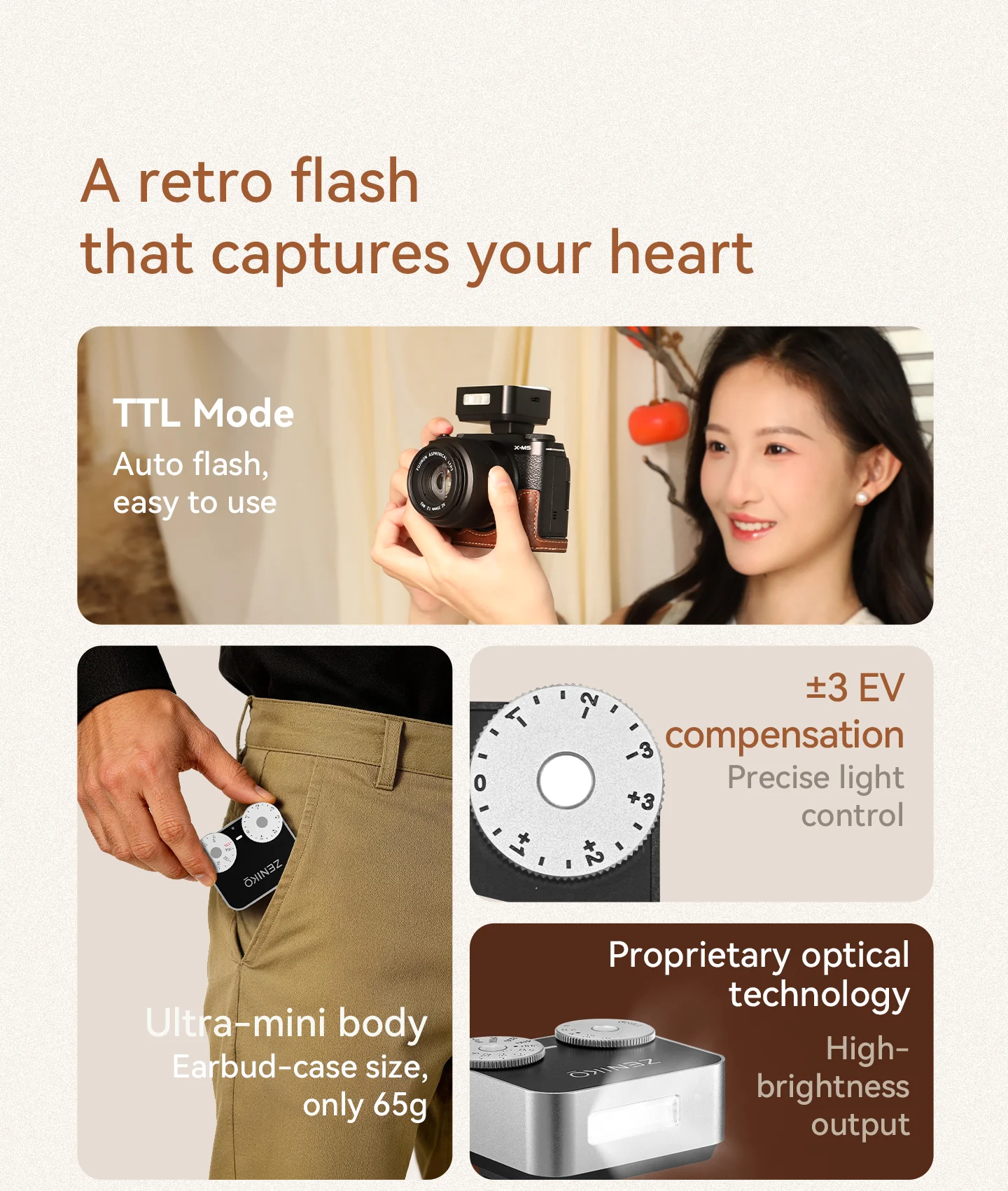 ZENIKO ZT12 Compact Retro TTL  - Photography Lighting Brand บทวิจารณ์และราคา