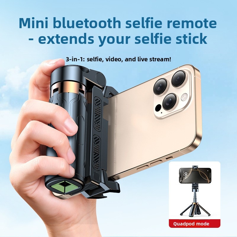 Extendable 1M Selfie Stick Tri - Photography Video Lighting Kit With Adjustable Tripod Stand บทวิจารณ์และราคา