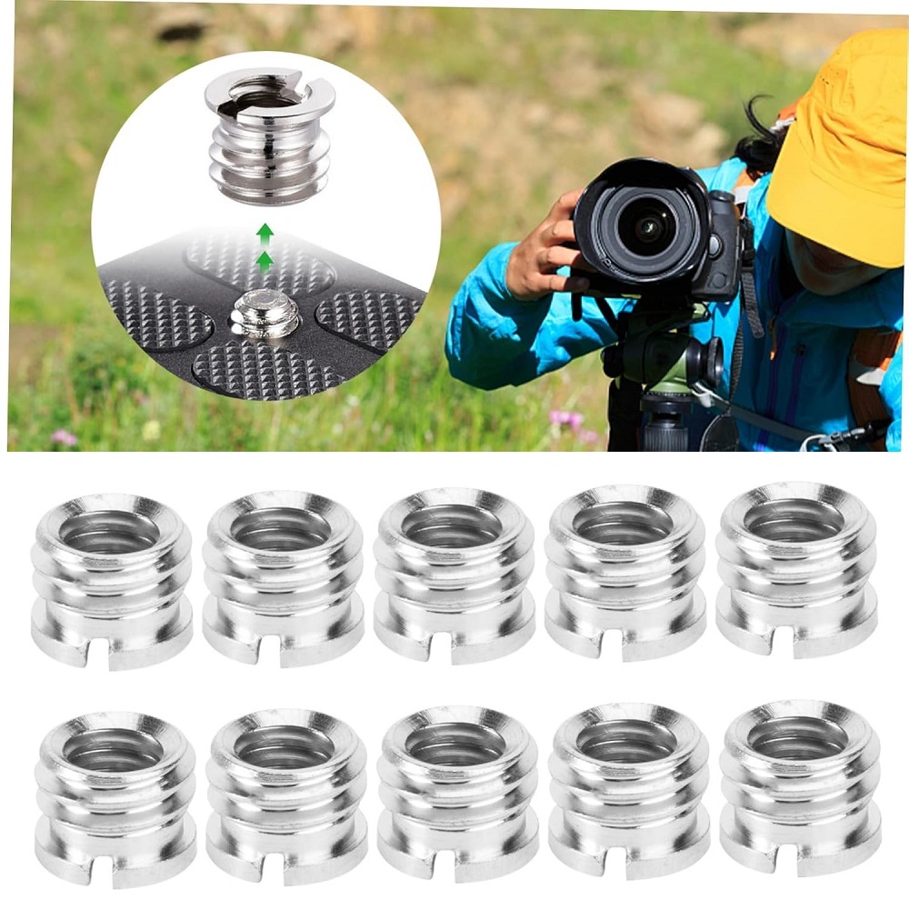 10PCS ﻿ Universal Camera Adapt - Photography Video Lighting Kit With Adjustable Tripod Stand บทวิจารณ์และราคา