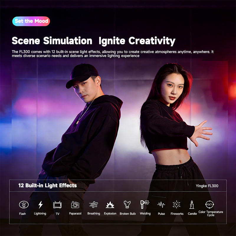 YSKE FL300 320W COB LED Video  - Photography Lighting App บทวิจารณ์และราคา