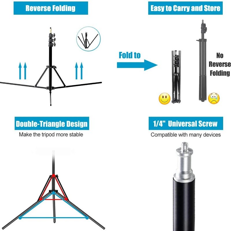 NAGNAHZ 78'' Photographic Ligh - Photography Video Lighting Kit With Adjustable Tripod Stand บทวิจารณ์และราคา