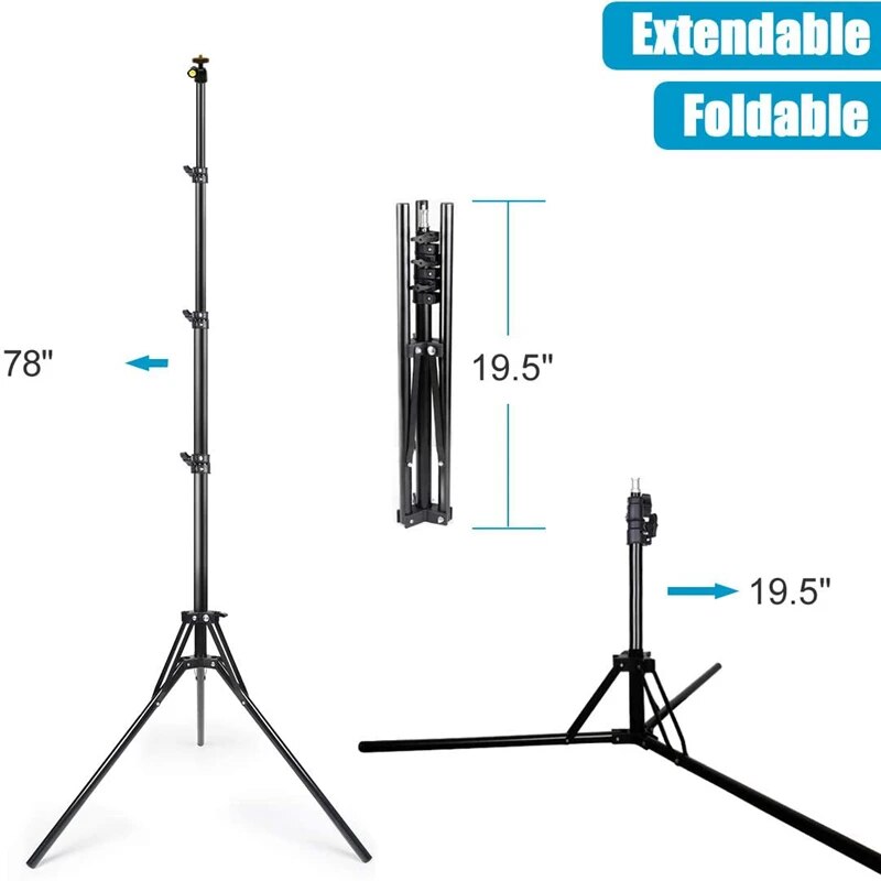 NAGNAHZ 78'' Photographic Ligh - Photography Video Lighting Kit With Adjustable Tripod Stand บทวิจารณ์และราคา