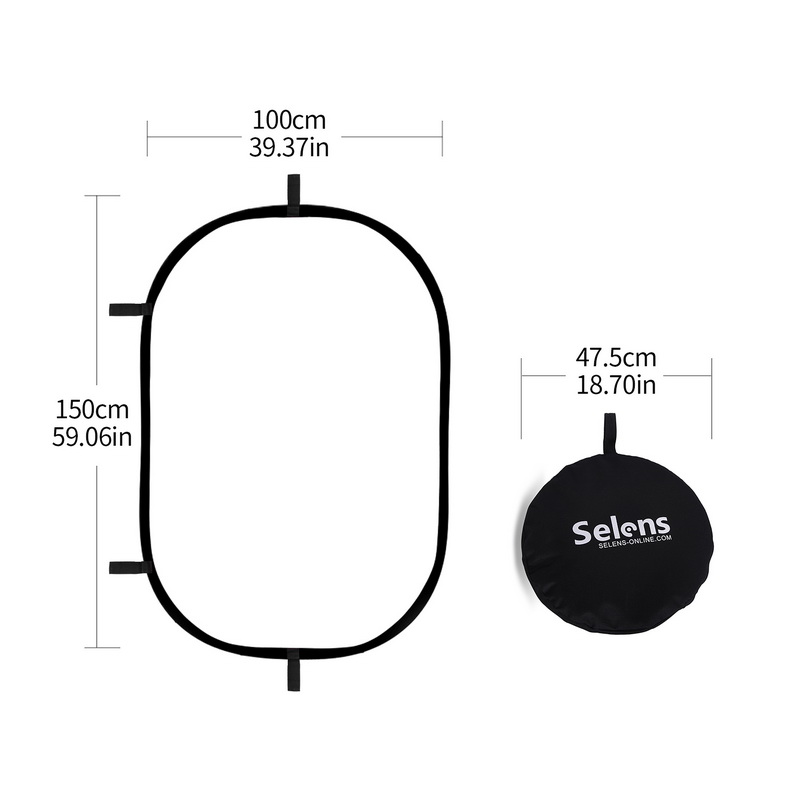 100X150CM Foldable Oval Reflec - Photography Lighting Reflectors บทวิจารณ์และราคา