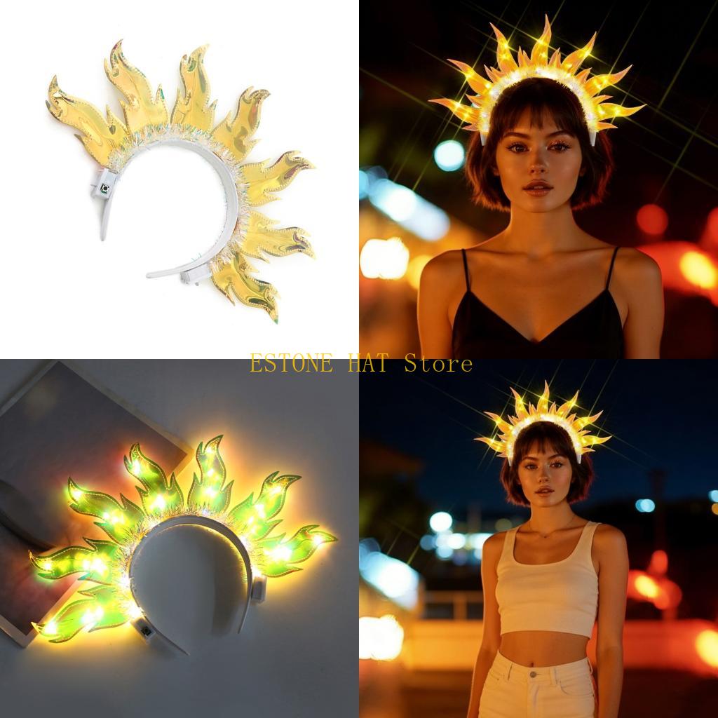 49MF LED Flame Glowing Hairban - Photography Lighting Patterns บทวิจารณ์และราคา