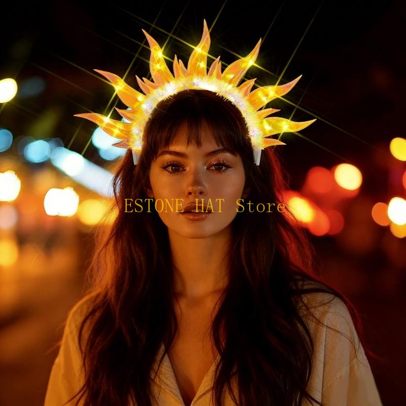 49MF LED Flame Glowing Hairban - Photography Lighting Patterns บทวิจารณ์และราคา