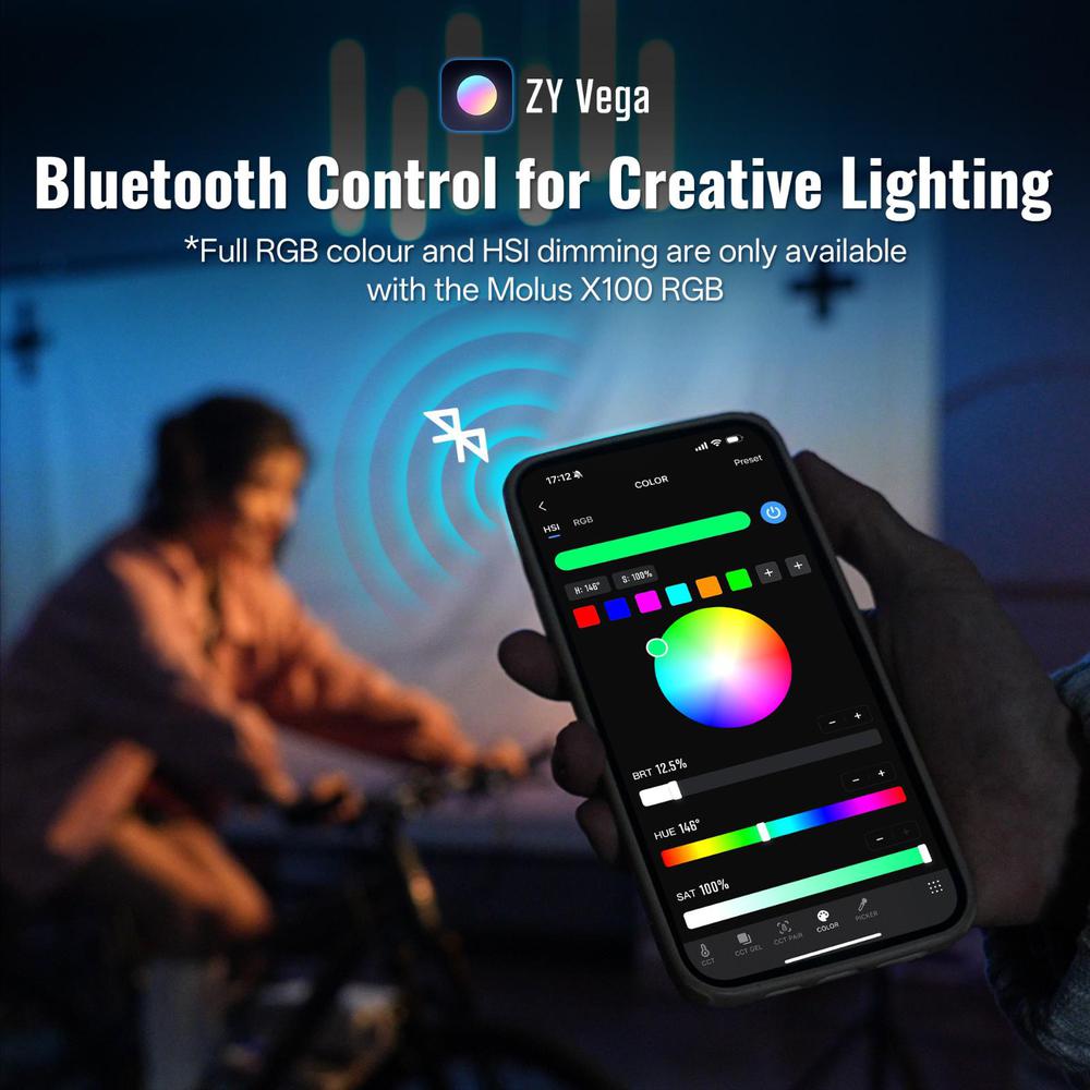 ZHIYUN MOLUS X100 RGB LED Ligh - Photography Lighting App บทวิจารณ์และราคา