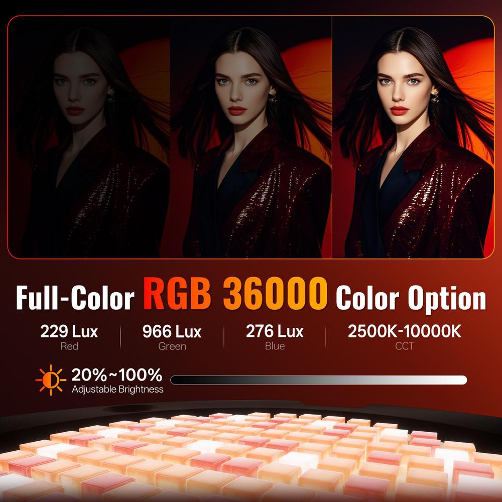 ZHIYUN MOLUS X100 RGB LED Ligh - Photography Lighting App บทวิจารณ์และราคา