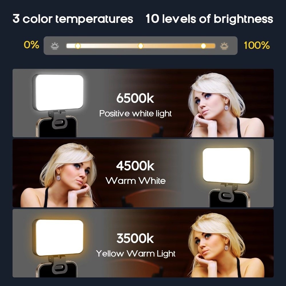 800/1000mAh LED Selfie Light U - Photography Lighting Patterns บทวิจารณ์และราคา