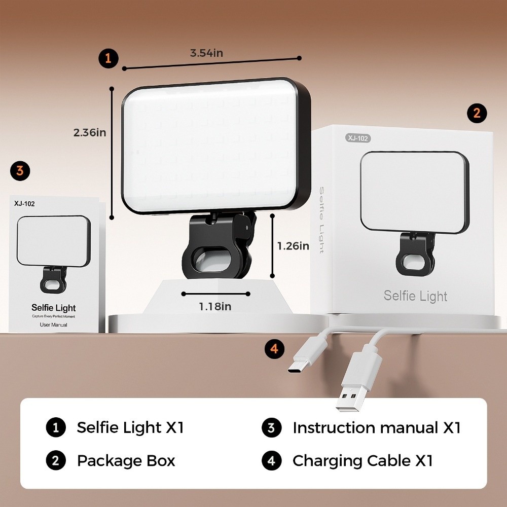 800/1000mAh LED Selfie Light U - Photography Lighting Patterns บทวิจารณ์และราคา