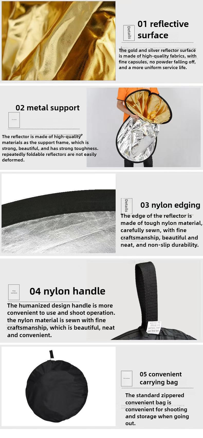 60*90cm Portable Collapsible P - Photography Lighting Reflectors บทวิจารณ์และราคา