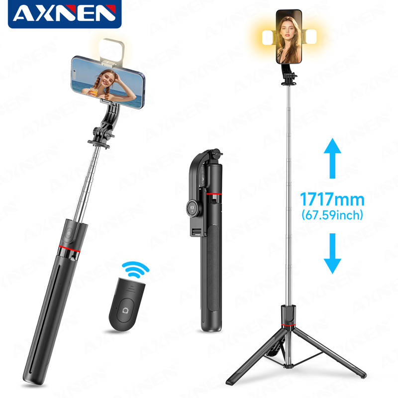 AXNEN F15 Extendable Selfie St - Photography Video Lighting Kit With Adjustable Tripod Stand บทวิจารณ์และราคา